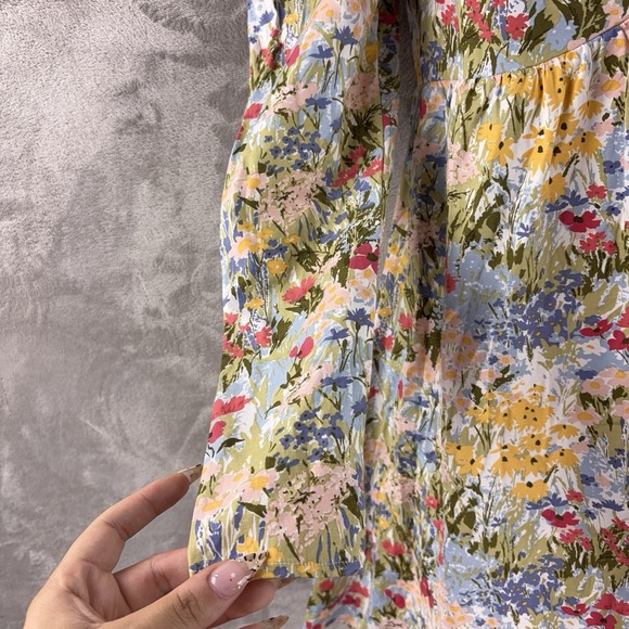 Reformation Kenzi Dress Womens Size 2 Multicolor Countryside Floral Print Midi - Picture 5 of 9